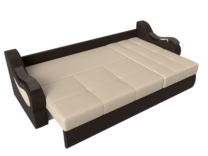 Угловой диван Меркурий, Бежевый/коричневый (экокожа) в Элисте - изображение 5