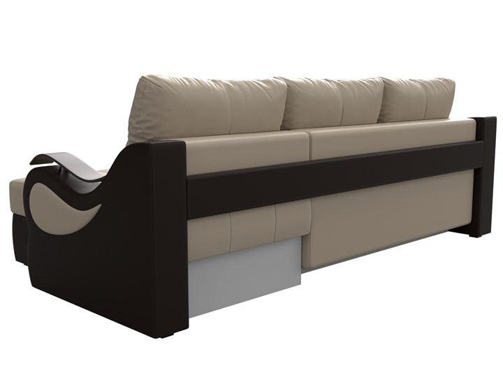 Угловой диван Меркурий, Бежевый/коричневый (экокожа) в Элисте - изображение 7