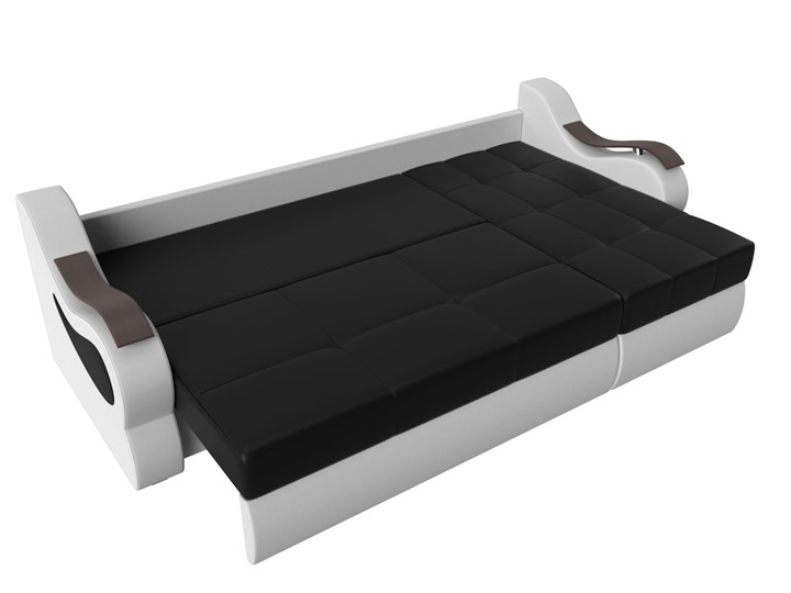 Угловой диван Меркурий, Черный/белый (экокожа) в Элисте - изображение 5