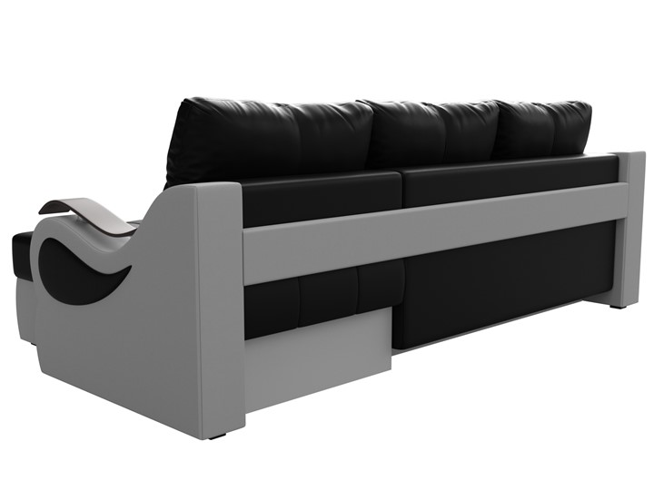 Угловой диван Меркурий, Черный/белый (экокожа) в Элисте - изображение 7
