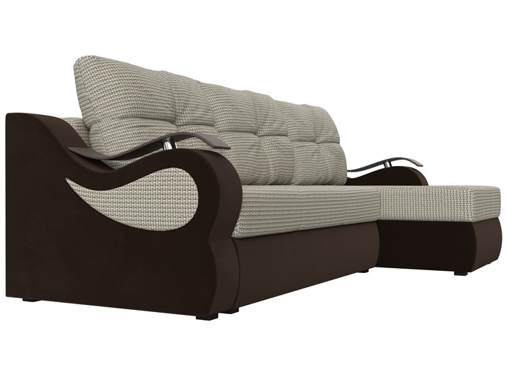 Угловой диван Меркурий, Корфу 02 (рогожка)/коричневый (вельвет) в Элисте - изображение 2