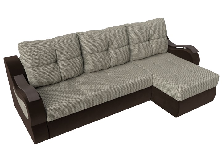 Угловой диван Меркурий, Корфу 02 (рогожка)/коричневый (вельвет) в Элисте - изображение 4