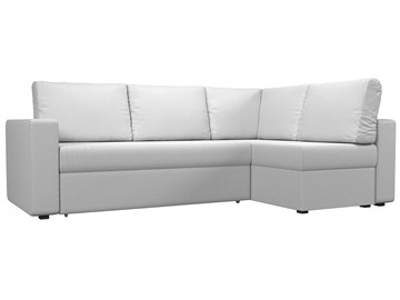 Угловой диван для гостиной Оливер, Белый (экокожа) в Элисте - предосмотр