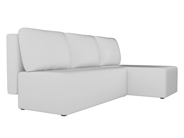 Угловой раскладной диван Поло, Белый (экокожа) в Элисте - предосмотр 2