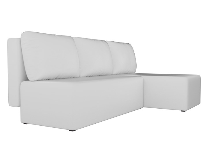 Угловой раскладной диван Поло, Белый (экокожа) в Элисте - изображение 2