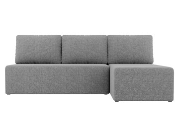 Угловой диван с оттоманкой Поло, Серый (рогожка) в Элисте - предосмотр 1