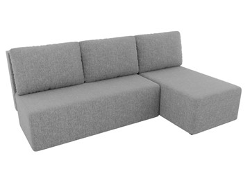 Угловой диван с оттоманкой Поло, Серый (рогожка) в Элисте - предосмотр 3