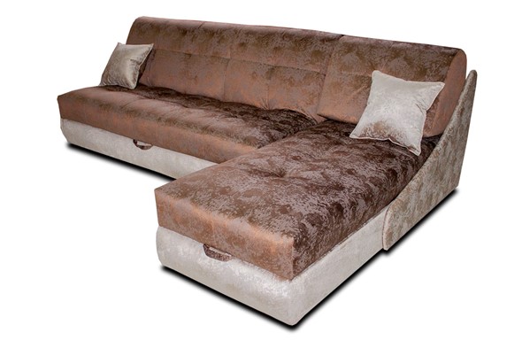 Угловой диван с оттоманкой Аккордеон-Z (сп.м. 900х2050) в Элисте - изображение