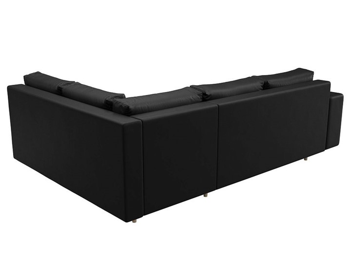 Угловой диван Сильвана, Черный (экокожа) в Элисте - изображение 5