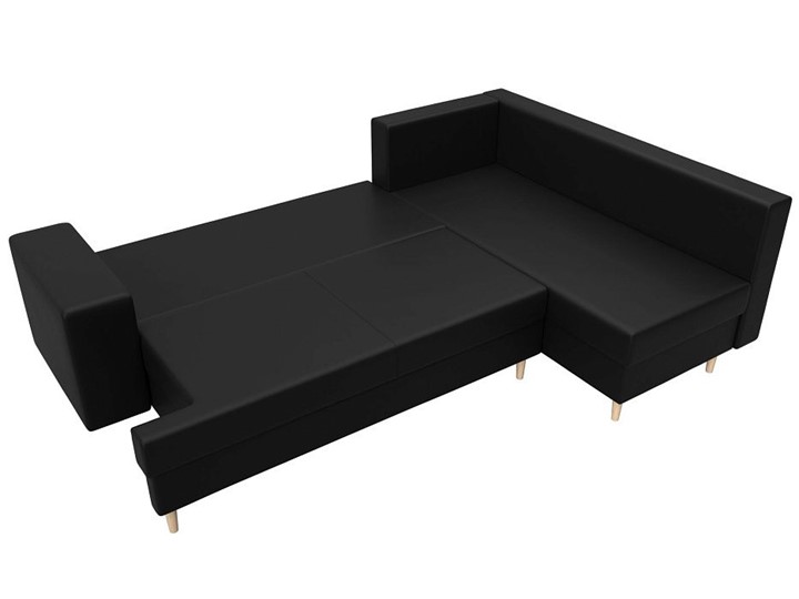 Угловой диван Сильвана, Черный (экокожа) в Элисте - изображение 7