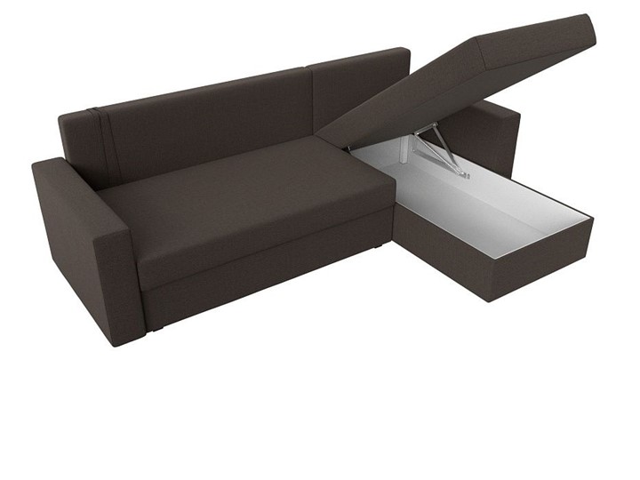 Угловой диван Траумберг Лайт, Амур коричневый (Рогожка) в Элисте - изображение 3