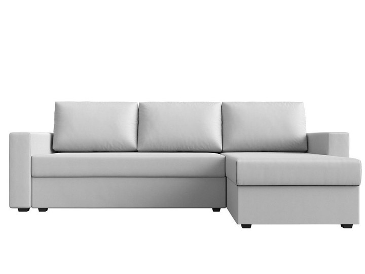 Угловой раскладной диван Траумберг Лайт, Белый (Экокожа) в Элисте - изображение 5