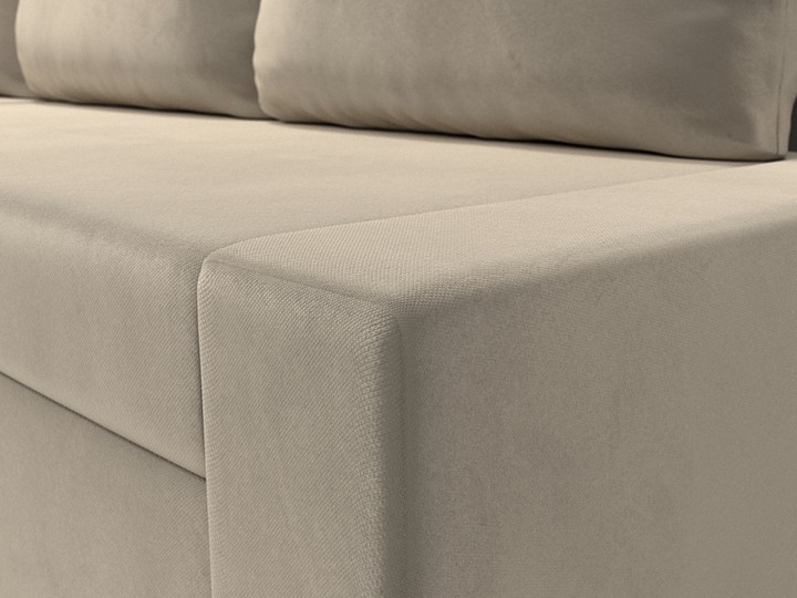 Угловой диван для гостиной Версаль, Бежевый/Зеленый (микровельвет) в Элисте - изображение 3