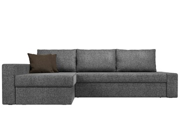 Угловой диван для гостиной Версаль, Серый/Коричневый (рогожка) в Элисте - предосмотр 1