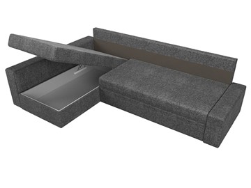 Угловой диван для гостиной Версаль, Серый/Коричневый (рогожка) в Элисте - предосмотр 6