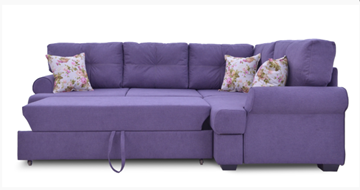 Угловой диван Bianka (Candy plum+Arcadia roze) в Элисте - предосмотр 2