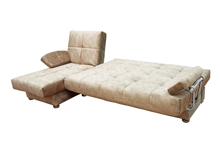 Угловой диван Милана 6 ДУ с хром. подлокотниками, НПБ в Элисте - изображение 3