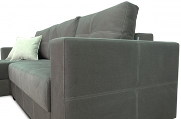 Угловой диван Fashion soft 210 (Uno grey + Brix latte) в Элисте - предосмотр 5