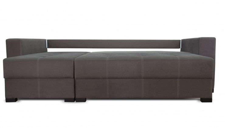 Угловой диван Fashion soft 210 (Uno grey + Brix latte) в Элисте - изображение 1