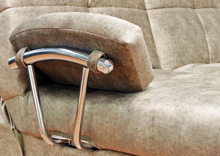 Угловой диван Милана 6 ДУ с хром. подлокотниками, НПБ в Элисте - изображение 6