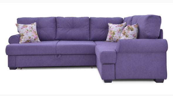Угловой диван Bianka (Candy plum+Arcadia roze) в Элисте - изображение