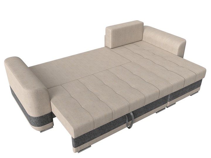 Угловой диван Честер, Бежевый/серый (рогожка) в Элисте - изображение 7