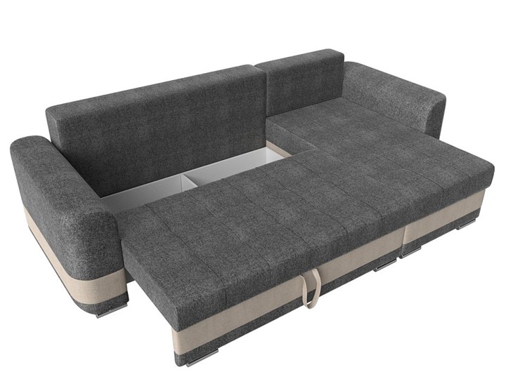 Угловой диван Честер, Серый/бежевый (рогожка) в Элисте - изображение 5