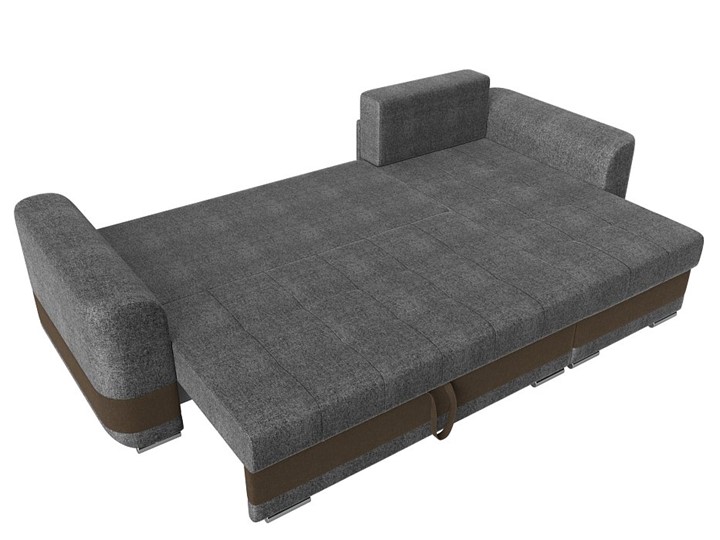Угловой диван Честер, Серый/коричневый (рогожка) в Элисте - изображение 7