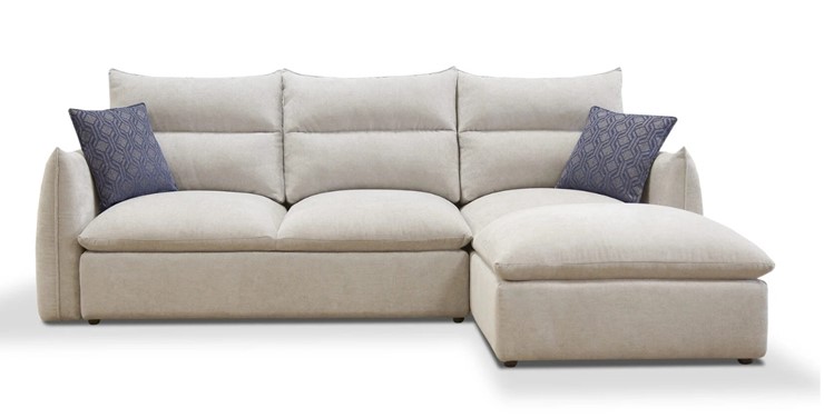 Угловой диван с оттоманкой Лаура в Элисте - изображение 1