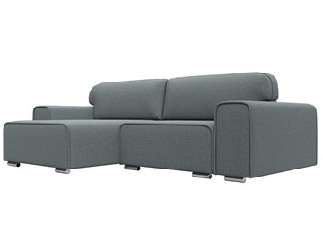 Угловой раскладной диван Лига-029, Амур серый (Рогожка) в Элисте