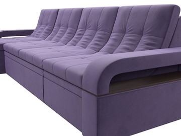 Угловой диван Лига-035 Лонг, Фиолетовый (Велюр) в Элисте - предосмотр 5