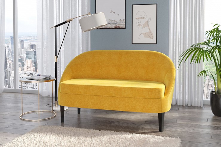 Прямой диван Комо, Ультра мустард в Элисте - изображение 1