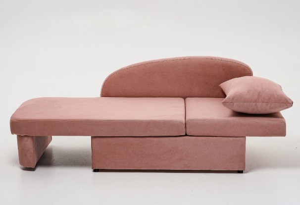 Диван-кровать правая Тедди розовый в Элисте - изображение 1