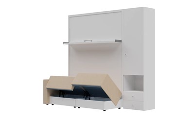 Диван Кровать-трансформер Smart (КД 1400+ШП), шкаф правый, левый подлокотник в Элисте - предосмотр 1