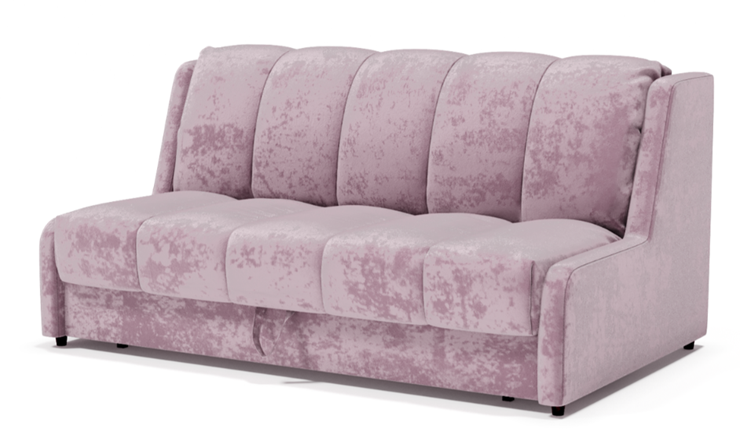 Прямой диван Аккордеон-Кровать 1,55 с каретной утяжкой, полоска (НПБ) в Элисте - изображение 1