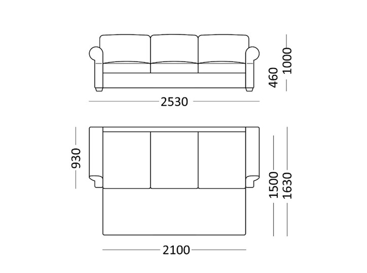 Прямой диван Амели в Элисте - изображение 6