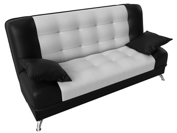Прямой диван Анна, Белый/Черный (экокожа) в Элисте - предосмотр 5