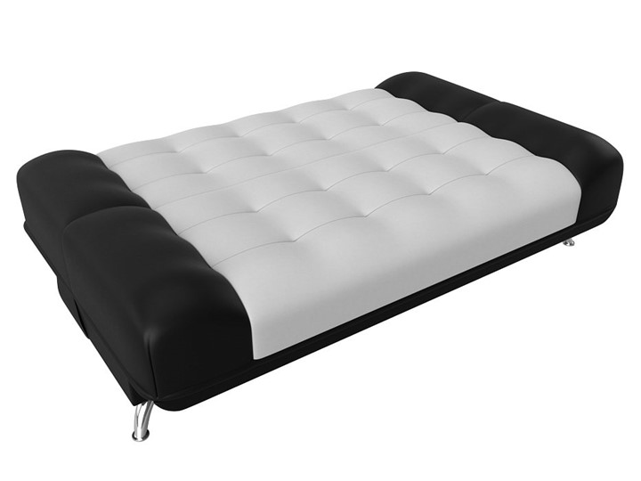 Прямой диван Анна, Белый/Черный (экокожа) в Элисте - изображение 6