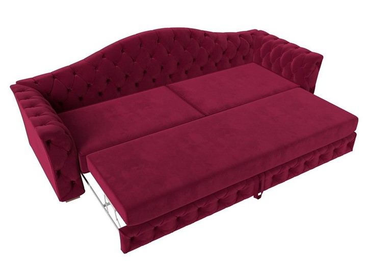 Прямой диван Артис, Бордовый (Микровельвет) в Элисте - изображение 1