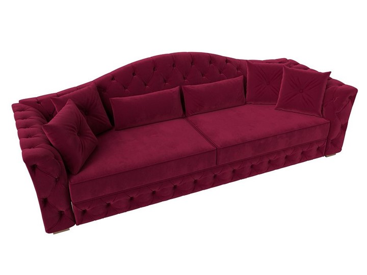 Прямой диван Артис, Бордовый (Микровельвет) в Элисте - изображение 3