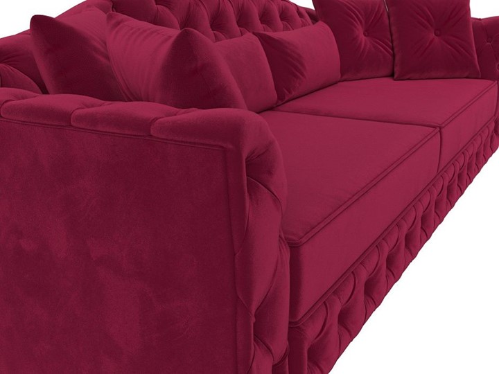 Прямой диван Артис, Бордовый (Микровельвет) в Элисте - изображение 4