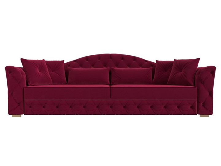 Прямой диван Артис, Бордовый (Микровельвет) в Элисте - изображение 6