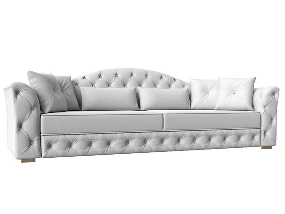 Прямой диван Артис, Белый (экокожа) в Элисте - изображение