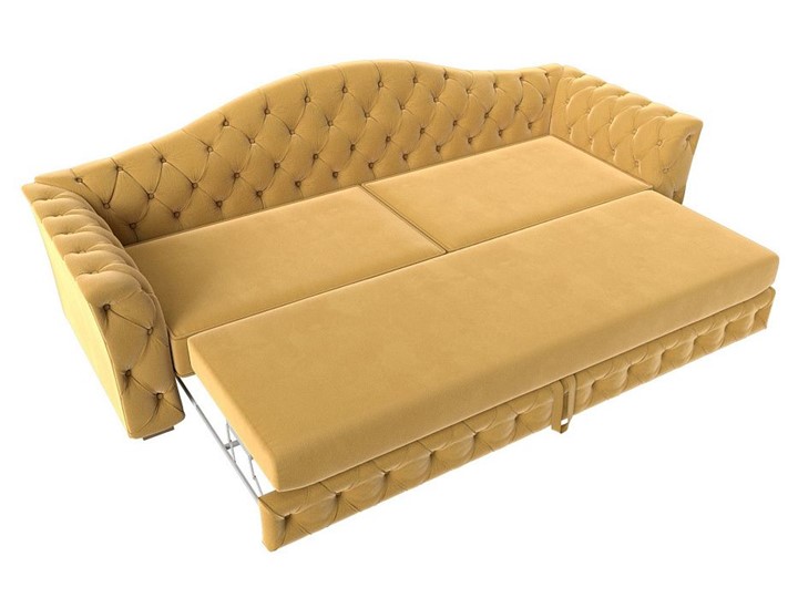 Прямой диван Артис, Желтый (Микровельвет) в Элисте - изображение 1