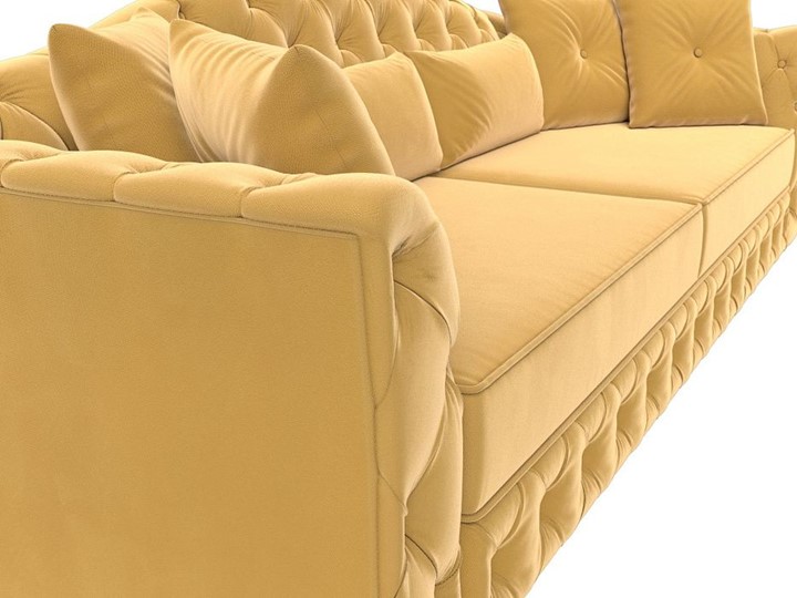 Прямой диван Артис, Желтый (Микровельвет) в Элисте - изображение 4