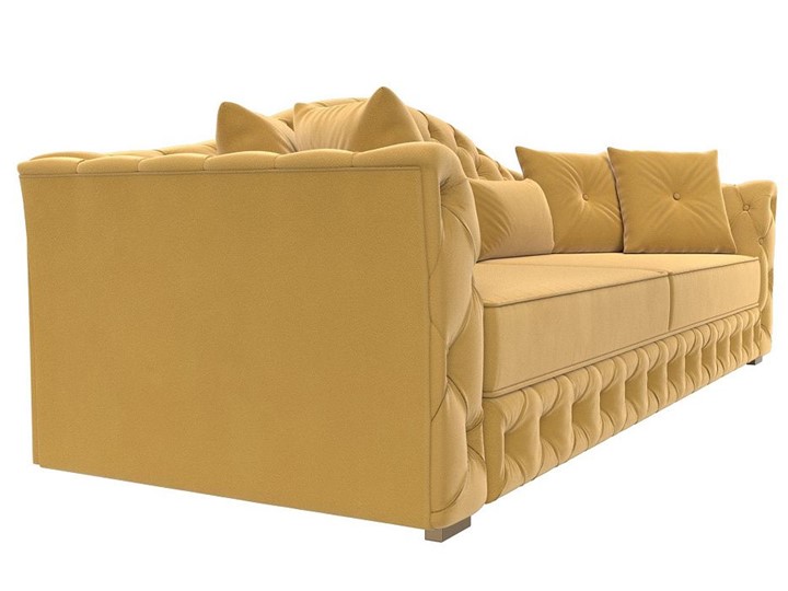 Прямой диван Артис, Желтый (Микровельвет) в Элисте - изображение 5