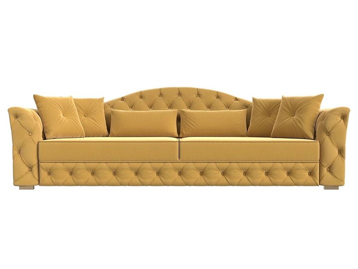 Прямой диван Артис, Желтый (Микровельвет) в Элисте - изображение 6