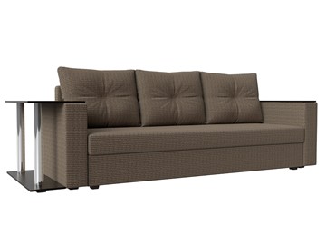 Прямой диван Атланта лайт со столом, Корфу 03 (Рогожка) в Элисте - предосмотр