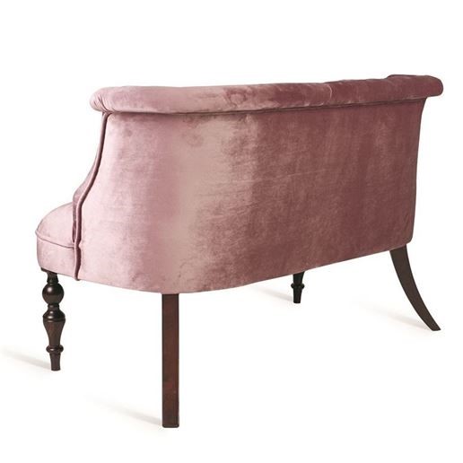 Прямой диван Бархат мини, (темный тон / 24 - розовый) в Элисте - изображение 2