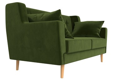 Двухместный диван Брайтон 2, Зеленый (микровельвет) в Элисте - предосмотр 2